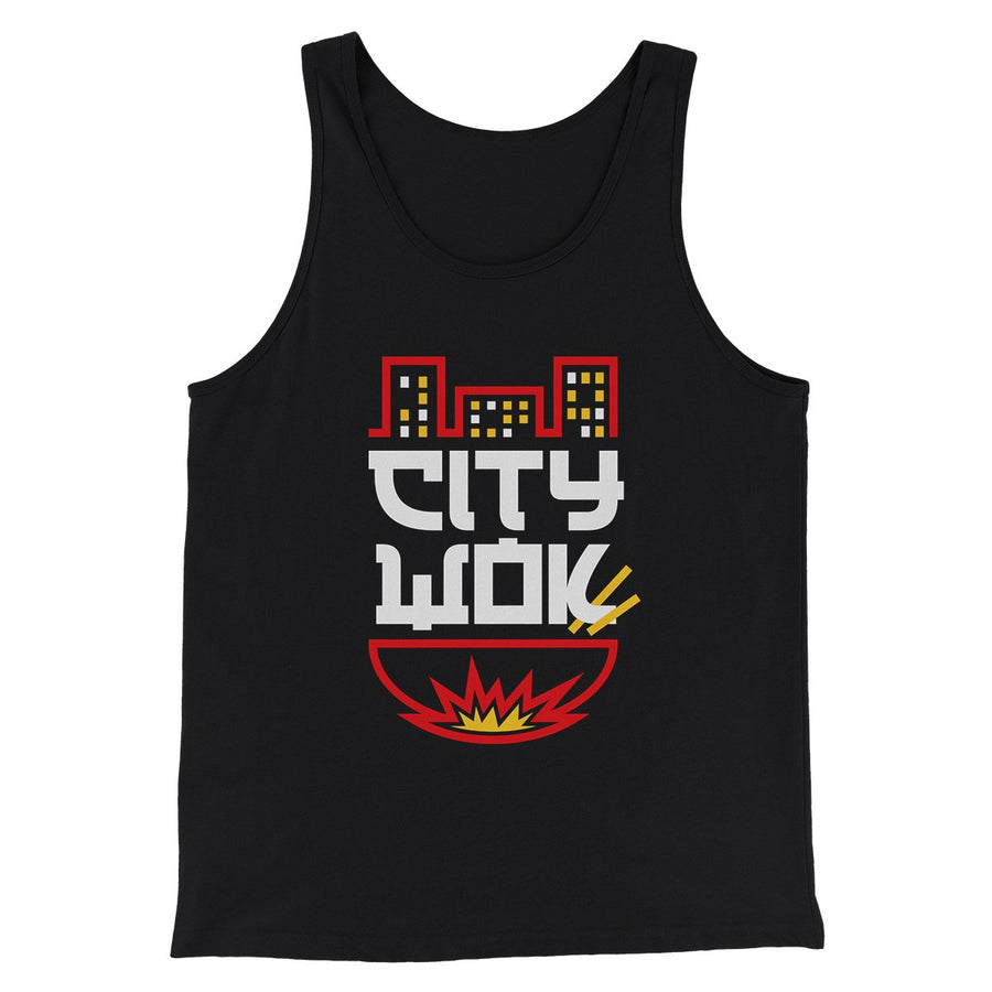 City Wok Men/Unisex Tank Top | Funny Shirt from Famous In Real Life