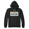 Outatime License Plate Hoodie Black | Funny Shirt from Famous In Real Life