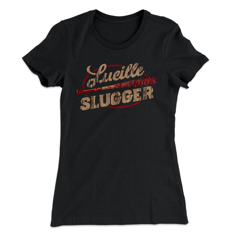 Lucille Slugger Women's T-Shirt Black | Funny Shirt from Famous In Real Life