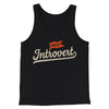 Proud Introvert Funny Men/Unisex Tank Top Black | Funny Shirt from Famous In Real Life