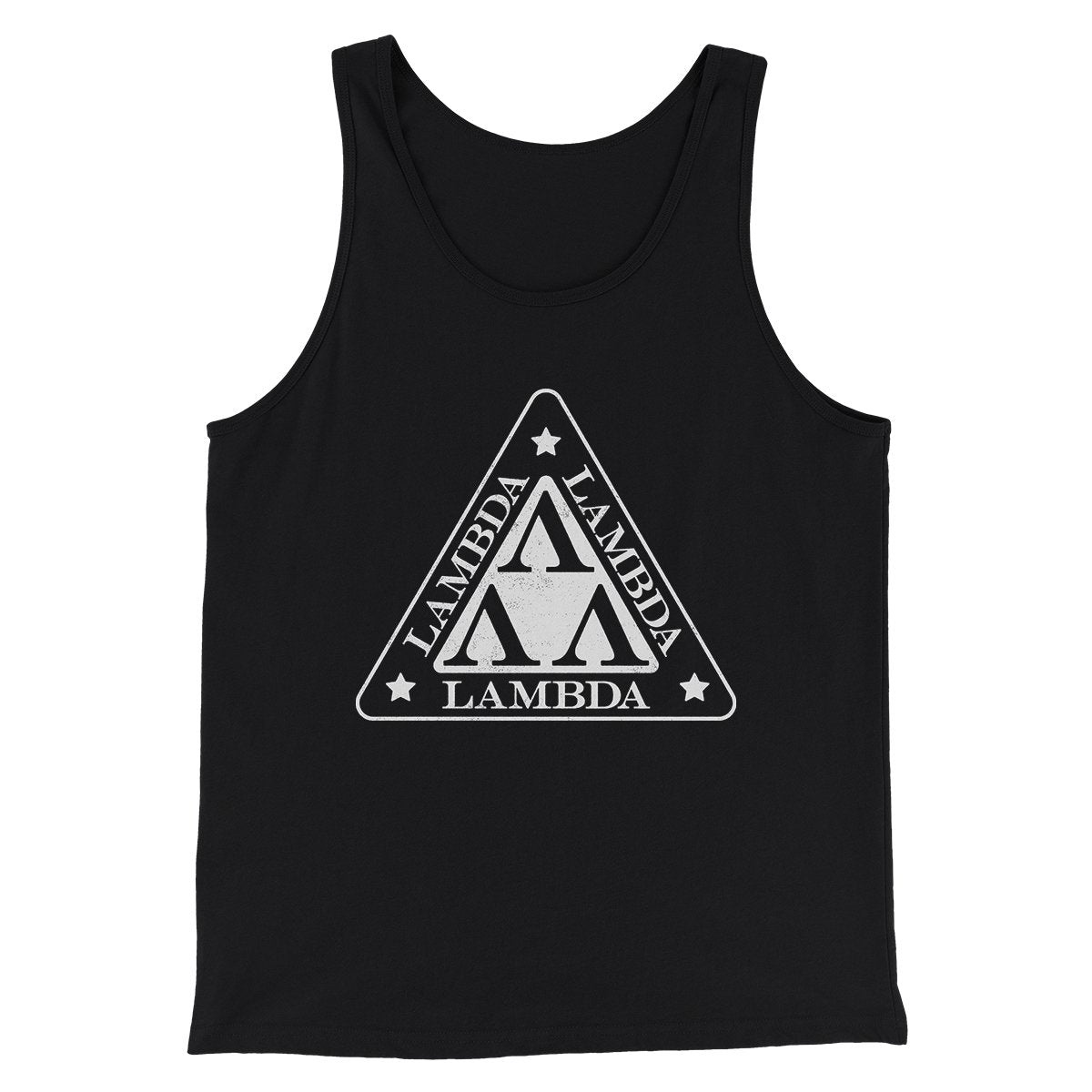 Lambda Lambda Lambda Funny Movie Men/Unisex Tank Top Black | Funny Shirt from Famous In Real Life