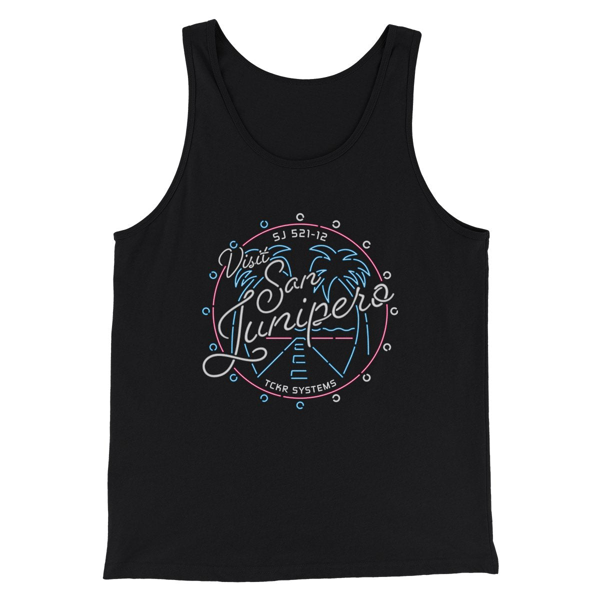 Visit San Junipero Funny Movie Men/Unisex Tank Top | Funny Shirt from Famous In Real Life