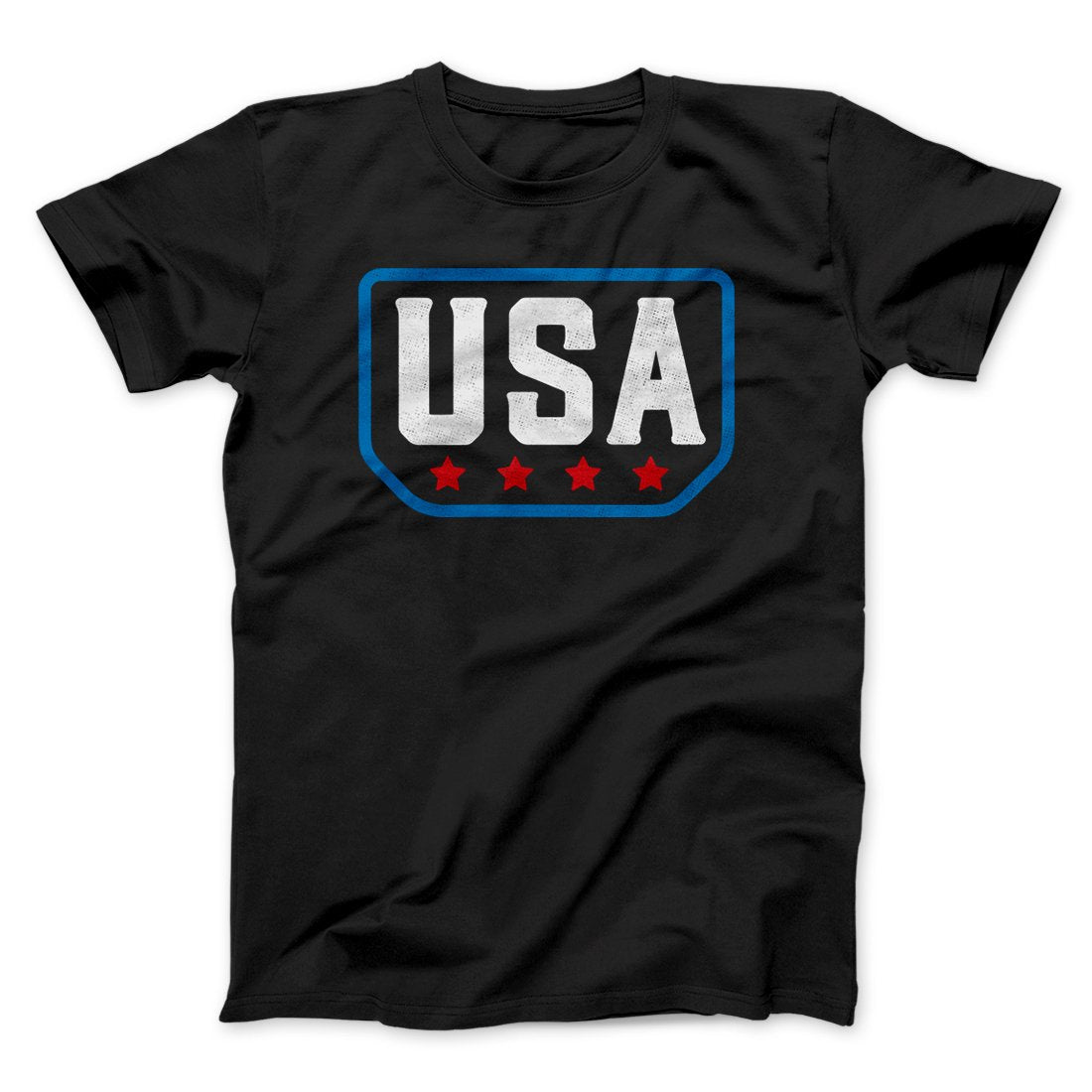 USA Badge Logo Men/Unisex T-Shirt | Funny Shirt from Famous In Real Life