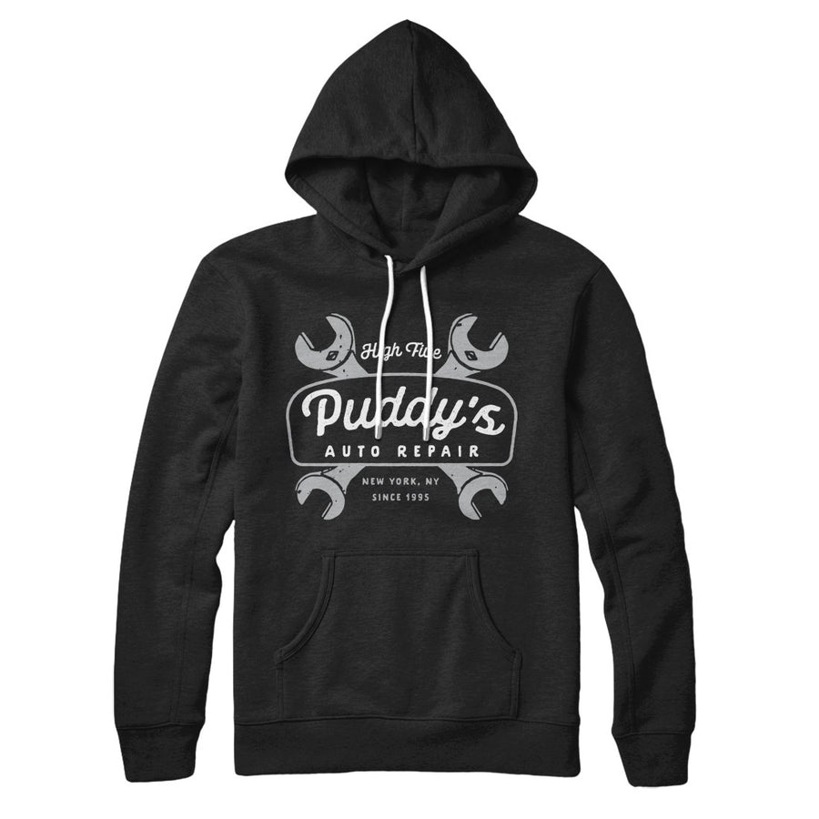 Puddy's Auto Repair Hoodie | Funny Shirt from Famous In Real Life