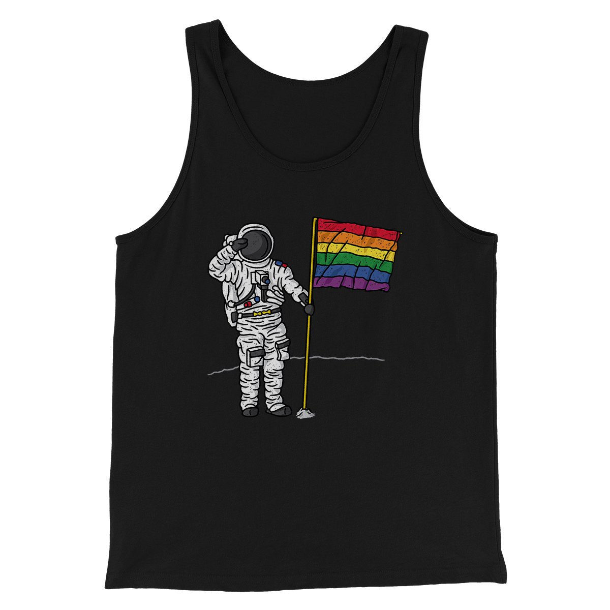 Pride Moonman Men/Unisex Tank Top | Funny Shirt from Famous In Real Life