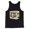 Fine Like Wine Men/Unisex Tank Top Black | Funny Shirt from Famous In Real Life