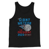 Giant Meteor 2024 Men/Unisex Tank Top Black | Funny Shirt from Famous In Real Life