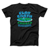 Flat Earth Society Funny Men/Unisex T-Shirt Black | Funny Shirt from Famous In Real Life