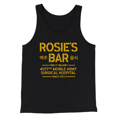Rosie's Bar Men/Unisex Tank Top Black | Funny Shirt from Famous In Real Life