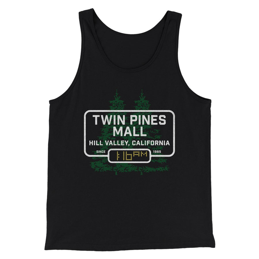 Twin Pines Mall Funny Movie Men/Unisex Tank Top Black | Funny Shirt from Famous In Real Life