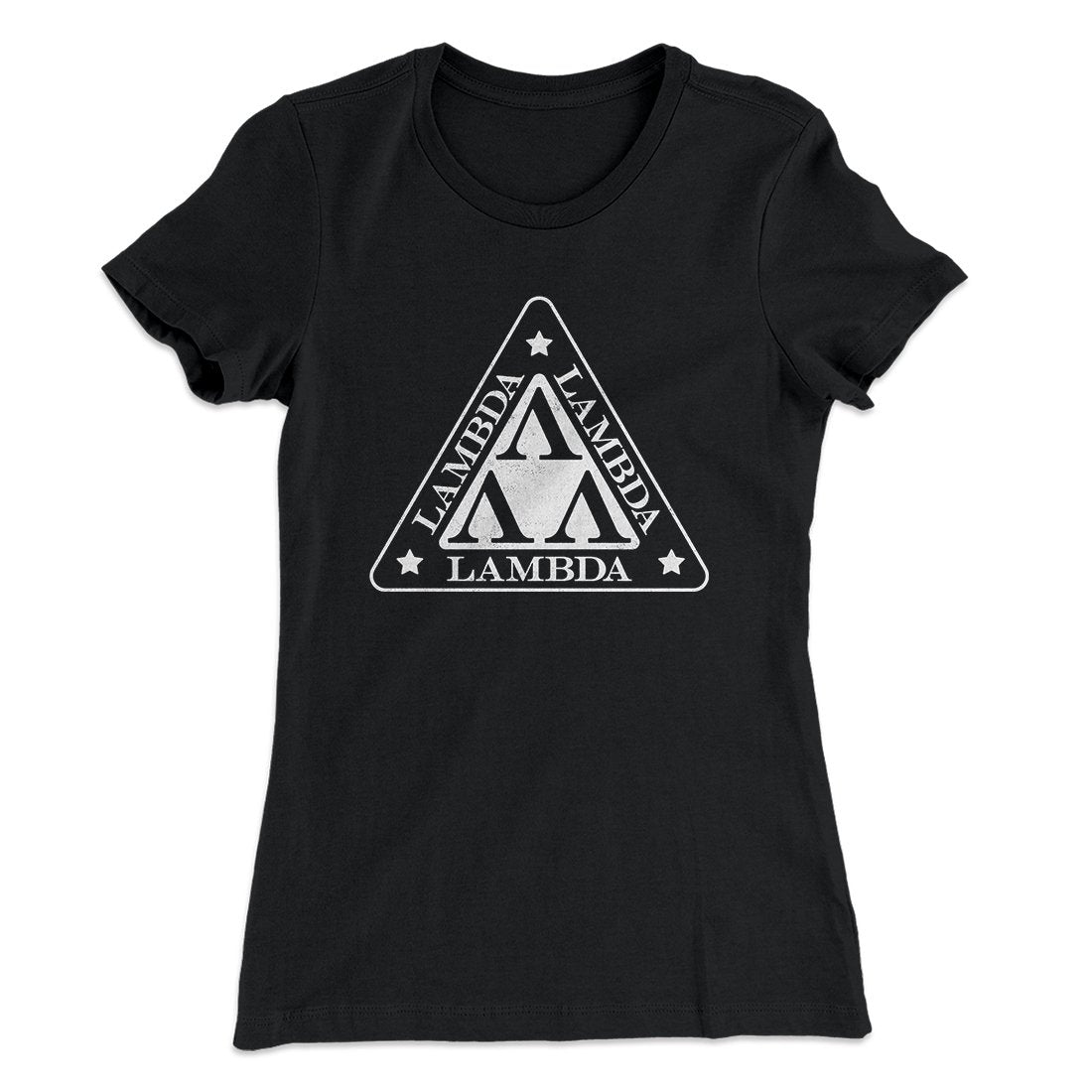 Lambda Lambda Lambda Women's T-Shirt Black | Funny Shirt from Famous In Real Life