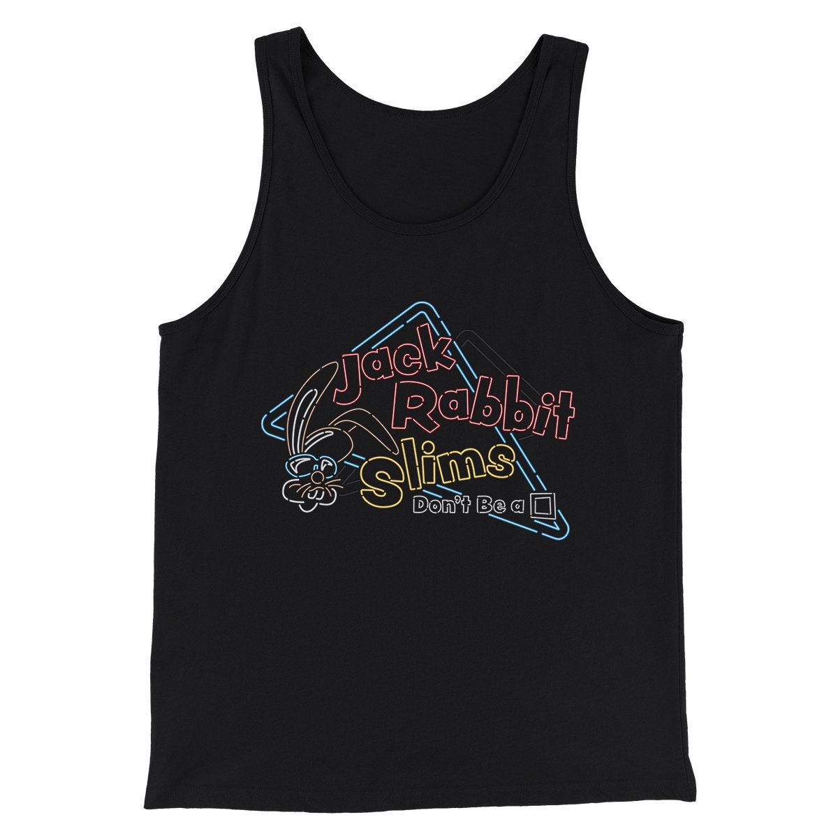 Jack Rabbit Slims Funny Movie Men/Unisex Tank Top Black | Funny Shirt from Famous In Real Life