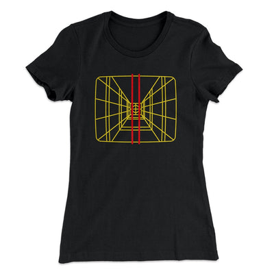 Stay On Target Women's T-Shirt Black | Funny Shirt from Famous In Real Life