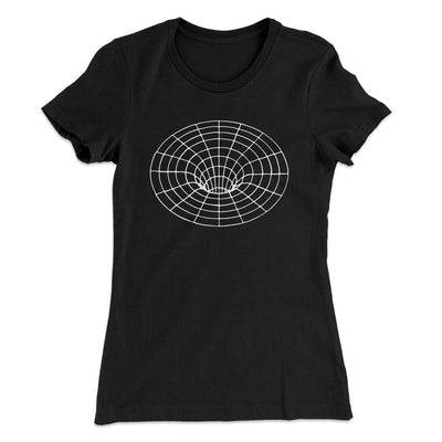 Black Hole Women's T-Shirt Black | Funny Shirt from Famous In Real Life