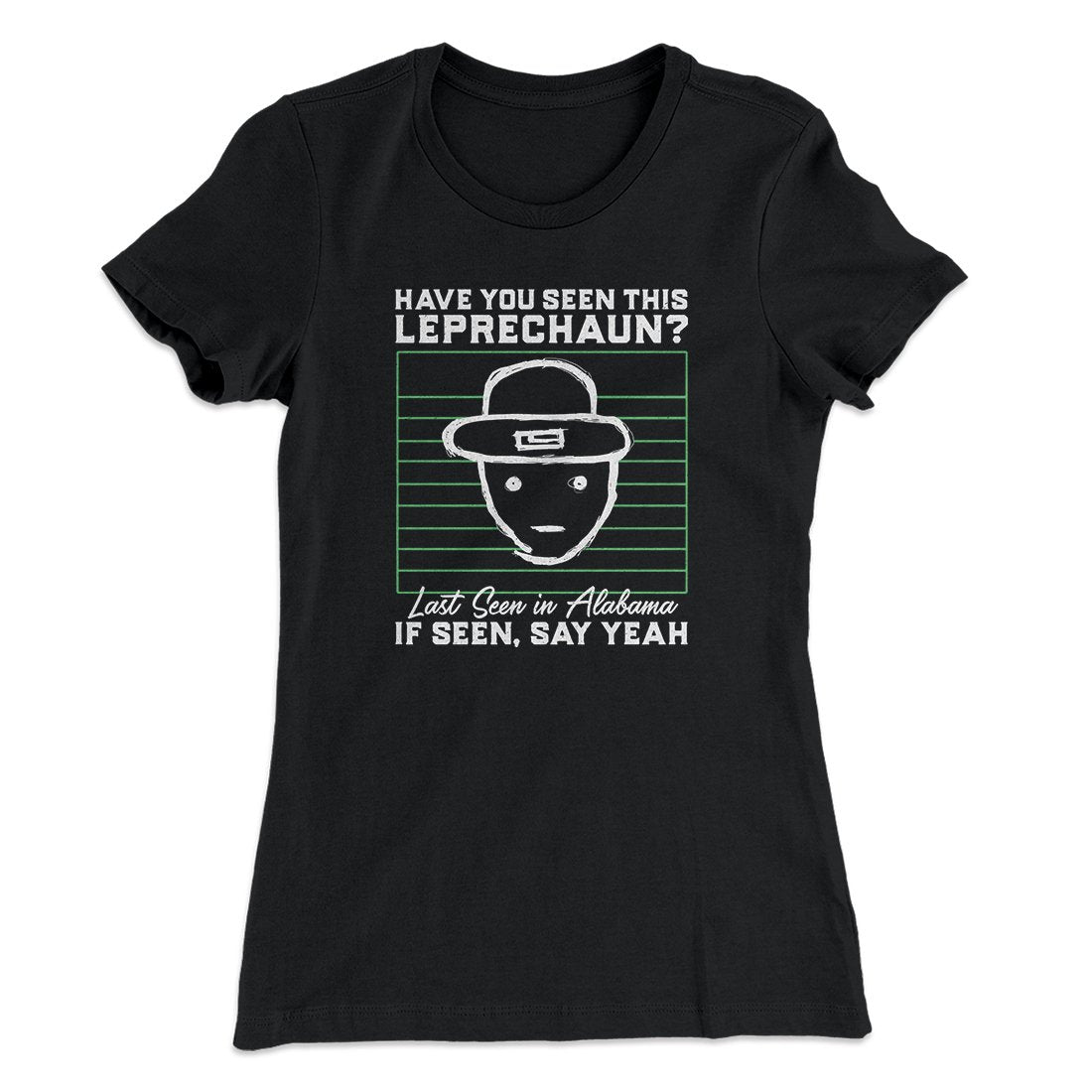 Alabama Leprechaun Amateur Sketch Women's T-Shirt | Funny Shirt from Famous In Real Life