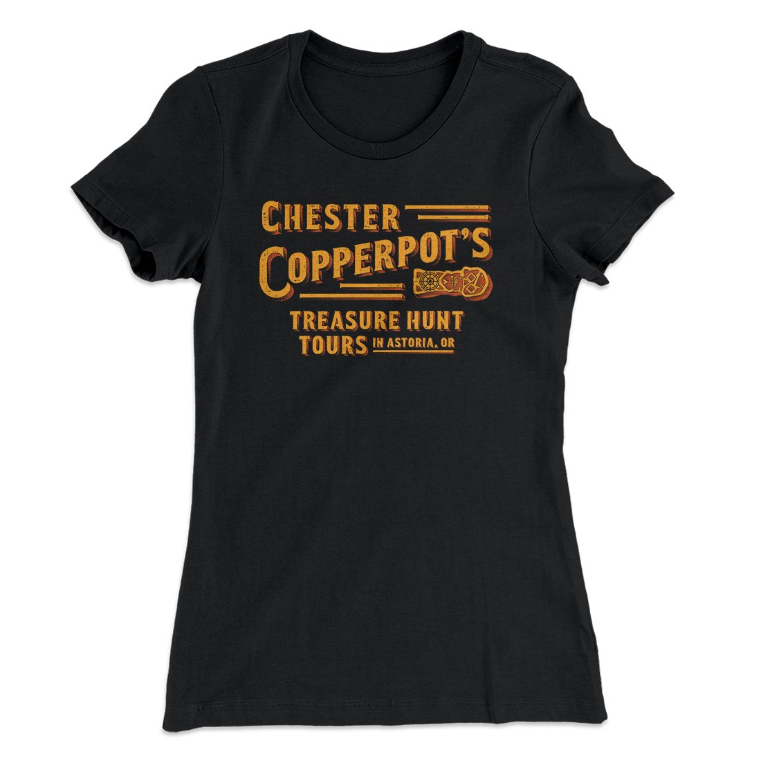 Chester Copperpot's Treasure Hunt Tours Women's T-Shirt | Funny Shirt from Famous In Real Life