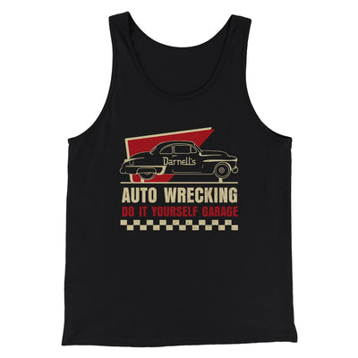 Darnell's Auto Wrecking Funny Movie Men/Unisex Tank Top Black | Funny Shirt from Famous In Real Life