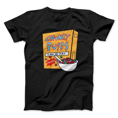 Chunky Puffs Cereal Men/Unisex T-Shirt Black | Funny Shirt from Famous In Real Life
