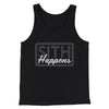 Sith Happens Funny Movie Men/Unisex Tank Top Black | Funny Shirt from Famous In Real Life