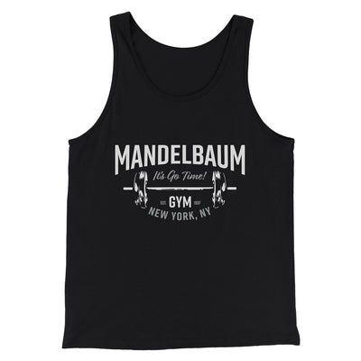 Mandelbaum Gym Men/Unisex Tank Top Black | Funny Shirt from Famous In Real Life