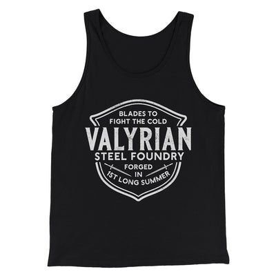The Valyrian Steel Foundry Men/Unisex Tank Top Black | Funny Shirt from Famous In Real Life