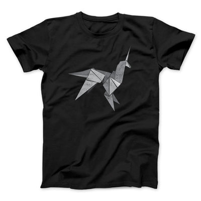 Origami Unicorn Funny Movie Men/Unisex T-Shirt Black | Funny Shirt from Famous In Real Life