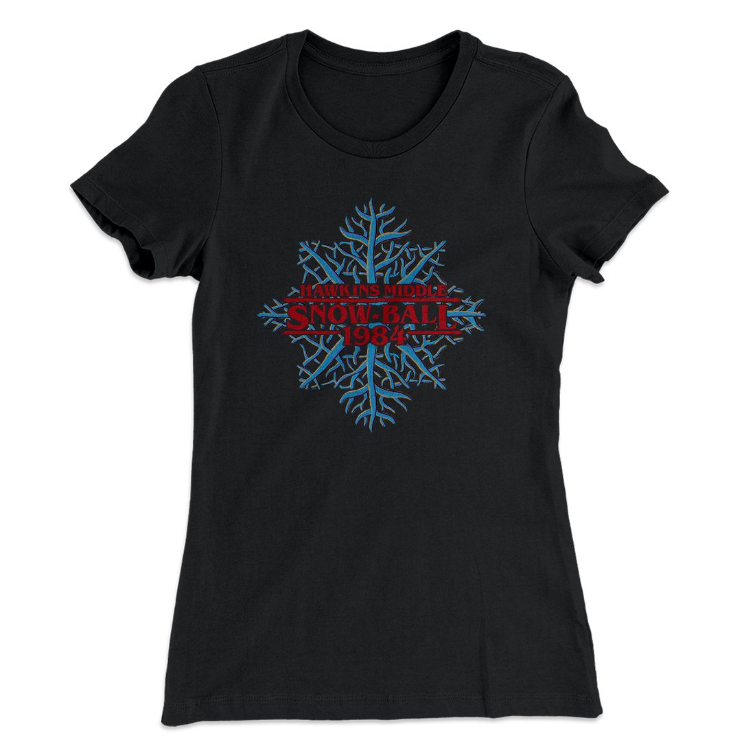 Hawkins Middle Snow Ball Women's T-Shirt | Funny Shirt from Famous In Real Life