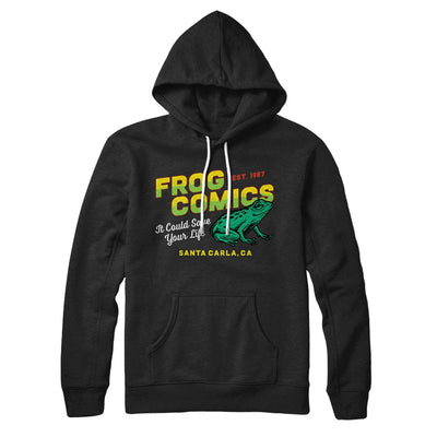 Frog Comics Hoodie Black | Funny Shirt from Famous In Real Life