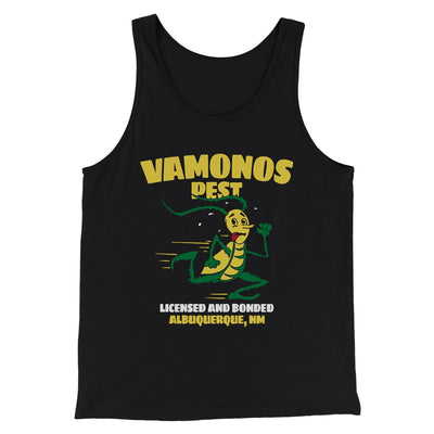 Vamonos Pest Control Men/Unisex Tank Top Black | Funny Shirt from Famous In Real Life