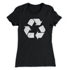 Recycle Symbol Women's T-Shirt Black | Funny Shirt from Famous In Real Life