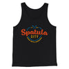 Spatula City Funny Movie Men/Unisex Tank Top Black | Funny Shirt from Famous In Real Life