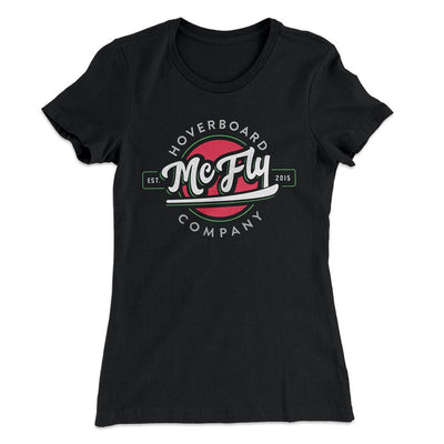 McFly Hoverboard Company Women's T-Shirt Black | Funny Shirt from Famous In Real Life
