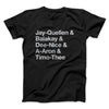 Substitute Teacher Names Men/Unisex T-Shirt Black | Funny Shirt from Famous In Real Life