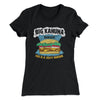 Big Kahuna Burger Women's T-Shirt Black | Funny Shirt from Famous In Real Life