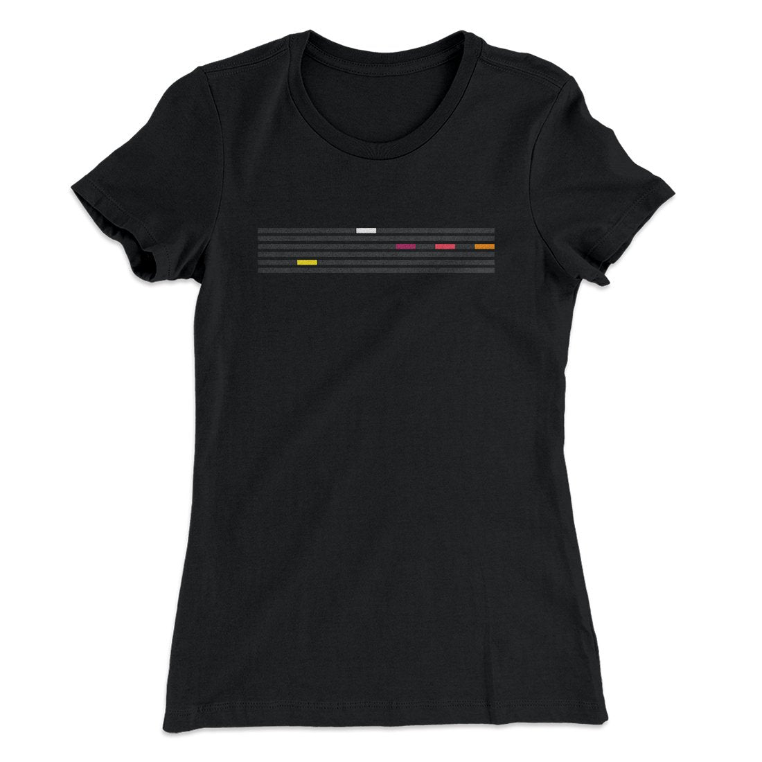 5 Tones Women's T-Shirt Black | Funny Shirt from Famous In Real Life
