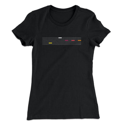 5 Tones Women's T-Shirt Black | Funny Shirt from Famous In Real Life