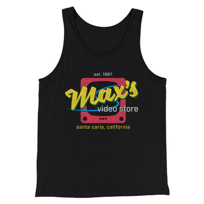 Max's Video Store Funny Movie Men/Unisex Tank Top Black | Funny Shirt from Famous In Real Life