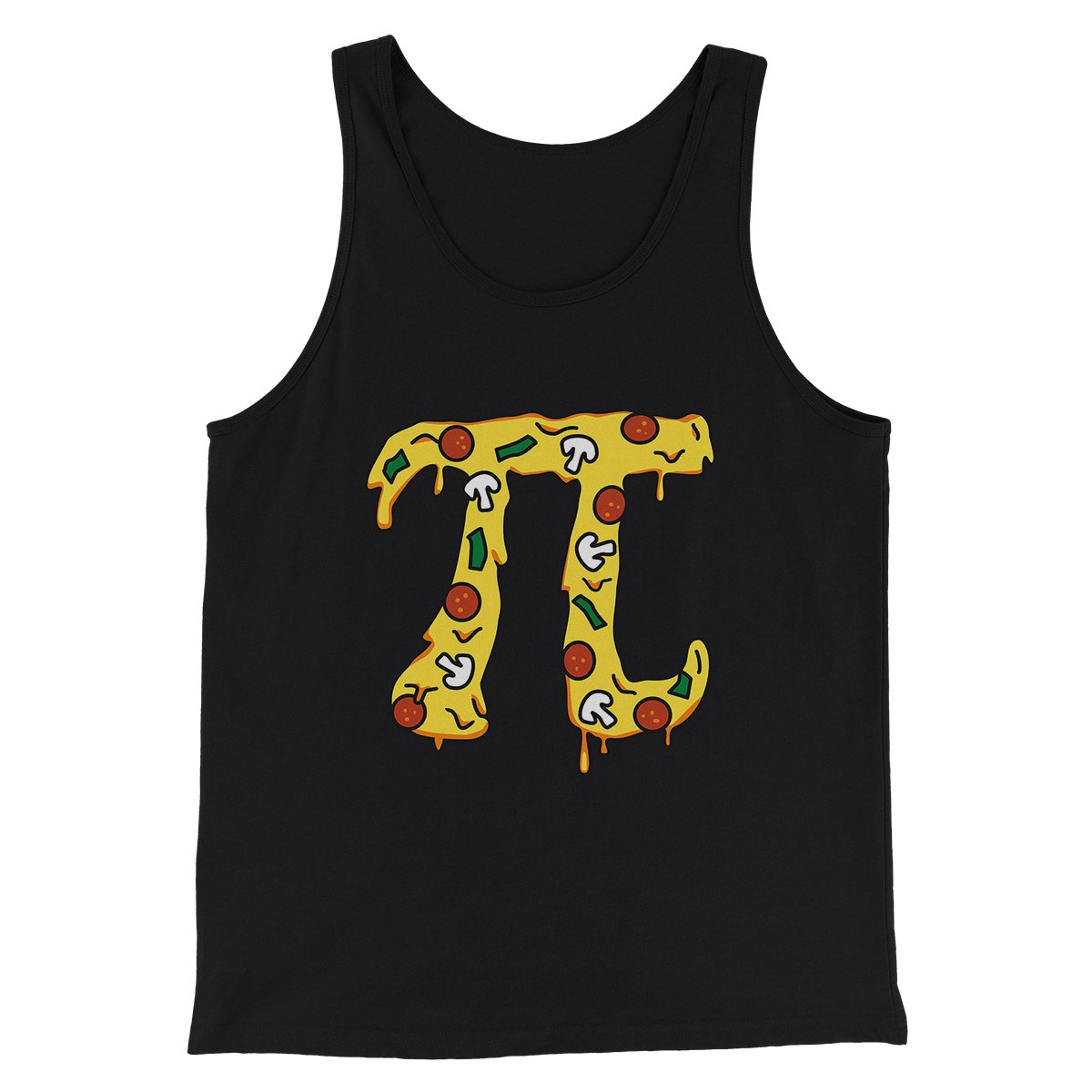 Pizza Pi Men/Unisex Tank Top | Funny Shirt from Famous In Real Life