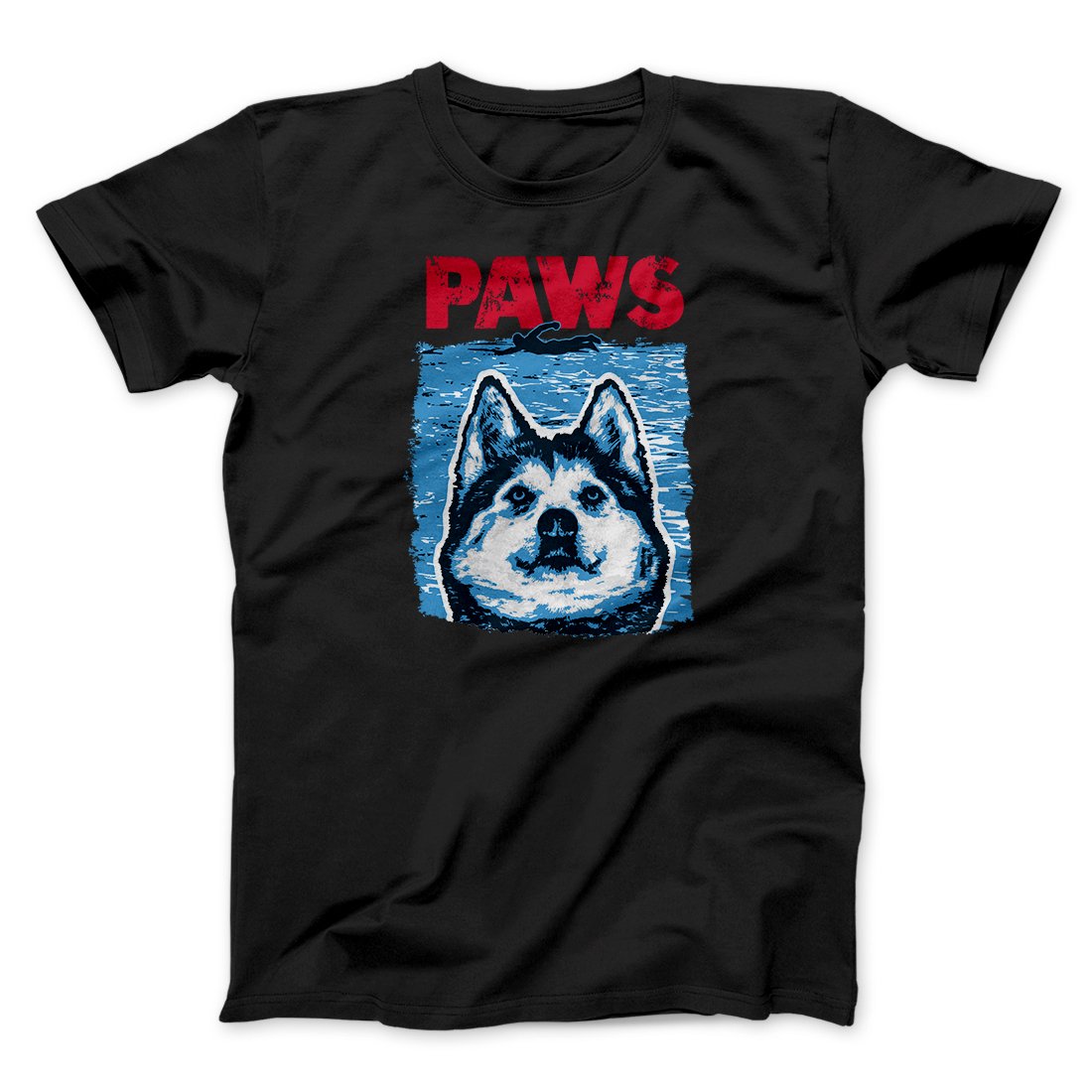 PAWS Dog Funny Movie Men/Unisex T-Shirt | Funny Shirt from Famous In Real Life