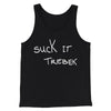 Suck it Trebek Men/Unisex Tank Top Black | Funny Shirt from Famous In Real Life