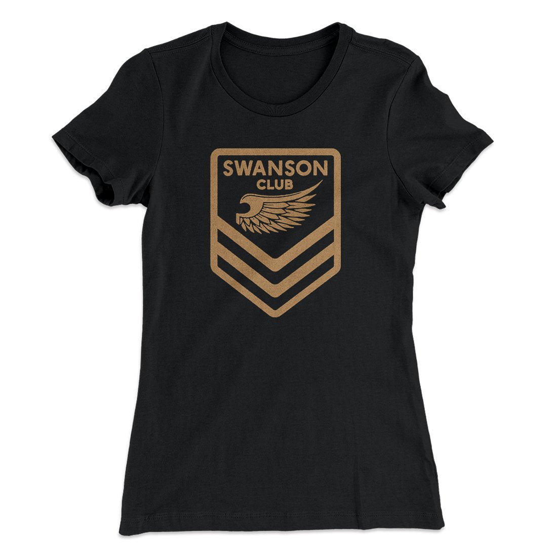 Swanson Club Women's T-Shirt Black | Funny Shirt from Famous In Real Life