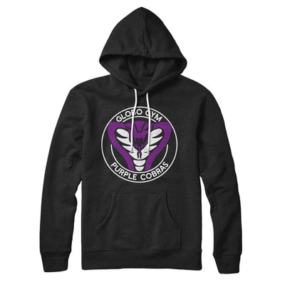Globo Gym Purple Cobras Hoodie Black | Funny Shirt from Famous In Real Life