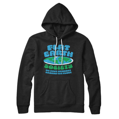 Flat Earth Society Hoodie S | Funny Shirt from Famous In Real Life