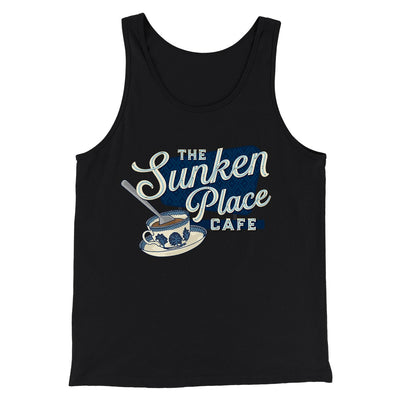 The Sunken Place Cafe Funny Movie Men/Unisex Tank Top Black | Funny Shirt from Famous In Real Life