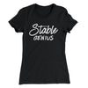 Very Stable Genius Women's T-Shirt Black | Funny Shirt from Famous In Real Life