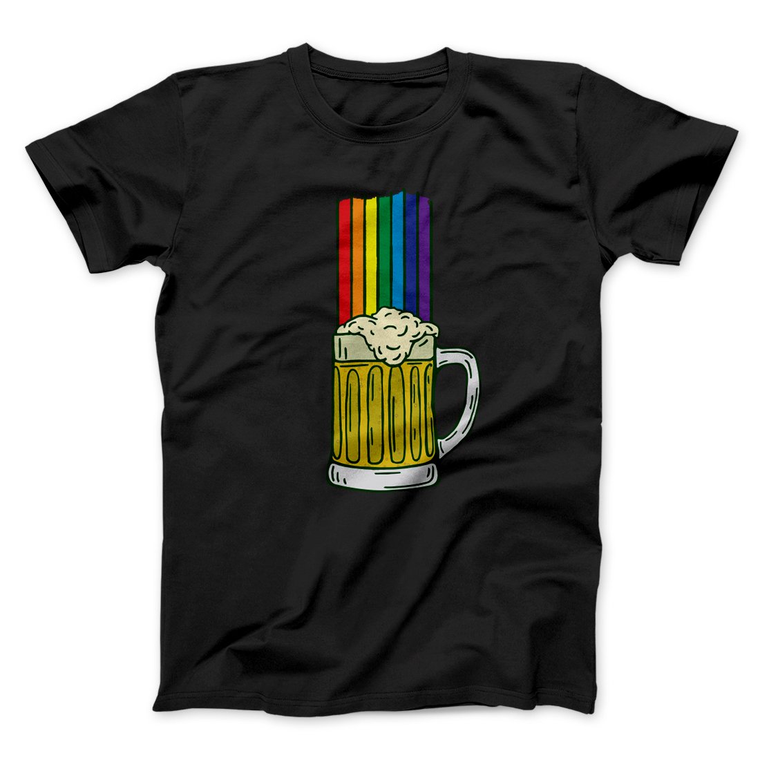 Beer Rainbow Men/Unisex T-Shirt | Funny Shirt from Famous In Real Life