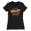 Max's Video Store Women's T-Shirt Black | Funny Shirt from Famous In Real Life