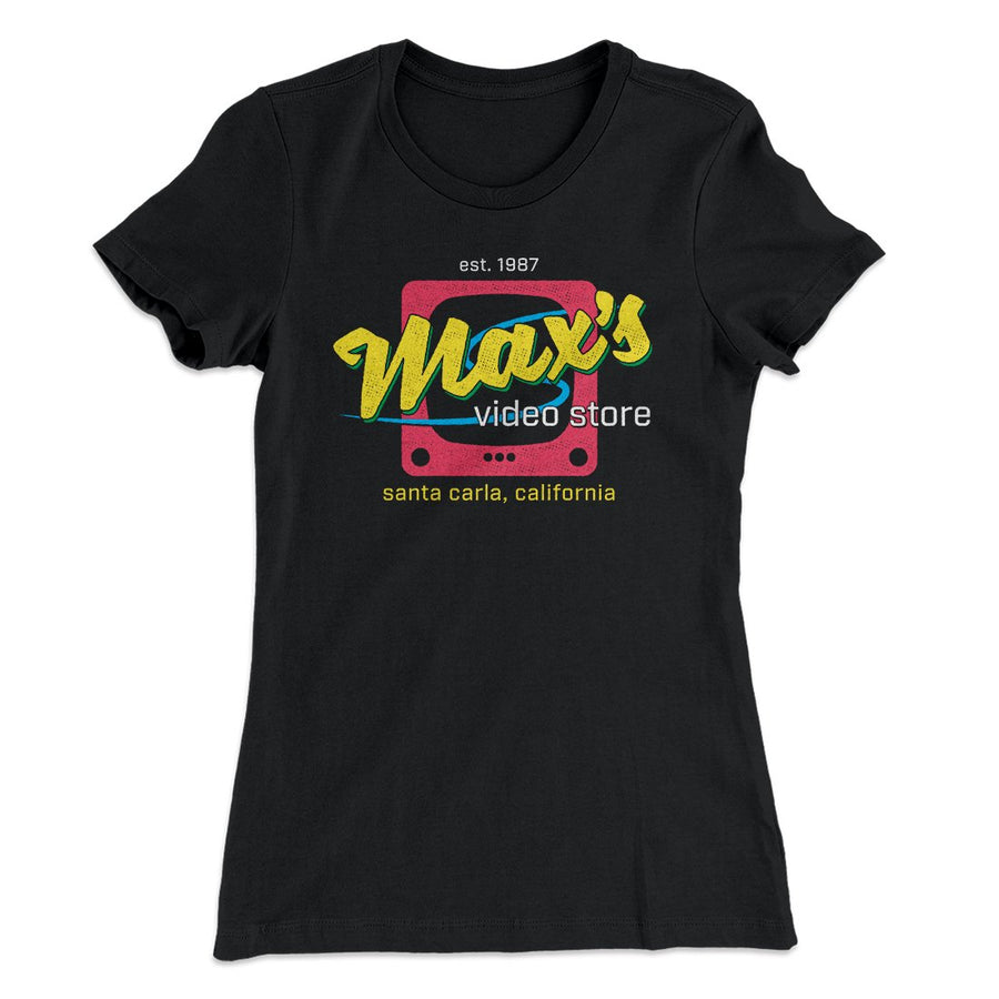 Max's Video Store Women's T-Shirt | Funny Shirt from Famous In Real Life