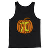 Pumpkin Pi Funny Thanksgiving Men/Unisex Tank Top Black | Funny Shirt from Famous In Real Life