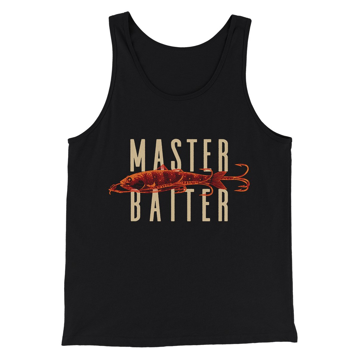 Master Baiter Men/Unisex Tank Top Black | Funny Shirt from Famous In Real Life